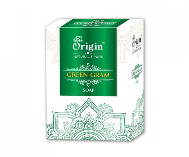 Natural & Pure Handmade Green Gram Soap-75gms. for Bath and Skin Care